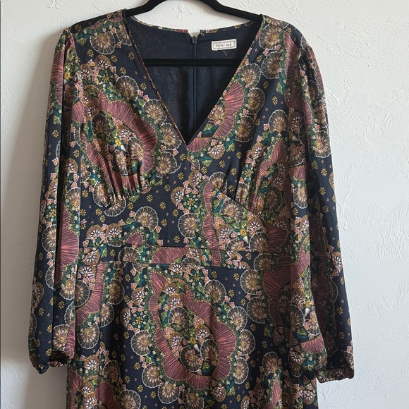 J.Crew Point Sur Paisley Boho Midi Dress – Size 14 (L) - Picture 5 of 5